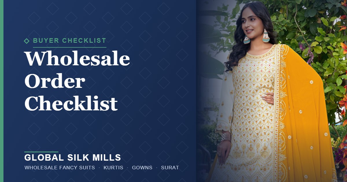 Wholesale Order Checklist: 10 Things to Confirm Before Buying Fancy Suits in Bulk