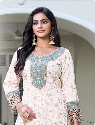Royal Embroidered Gharara — Teal