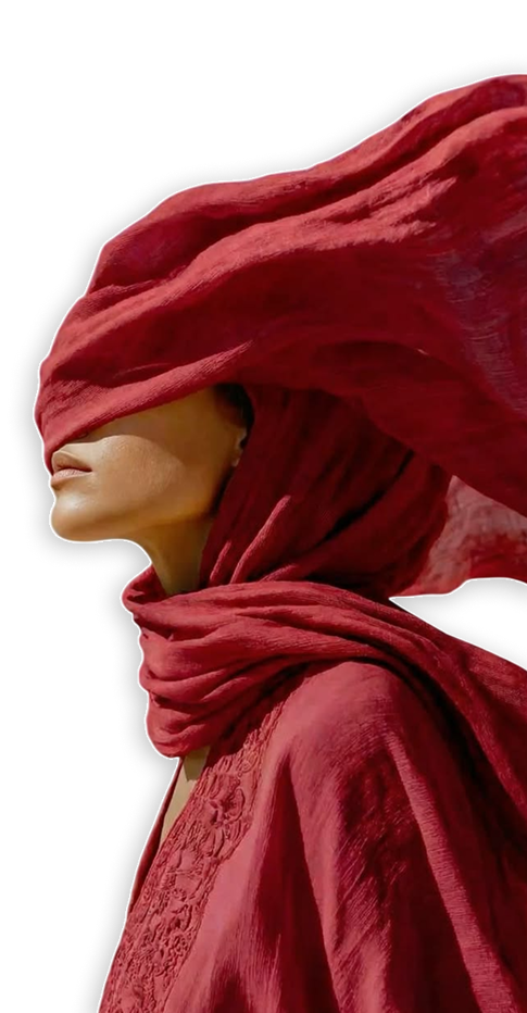 Portrait — heritage of Indian textile craftsmanship
