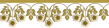 Floral separator ornament